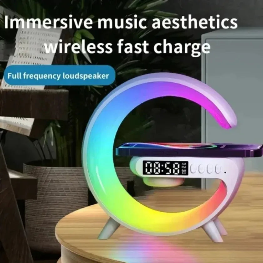 Ασύρματoς Φορτιστής – RGB Φωτισμός, Ηχείο, Βάση