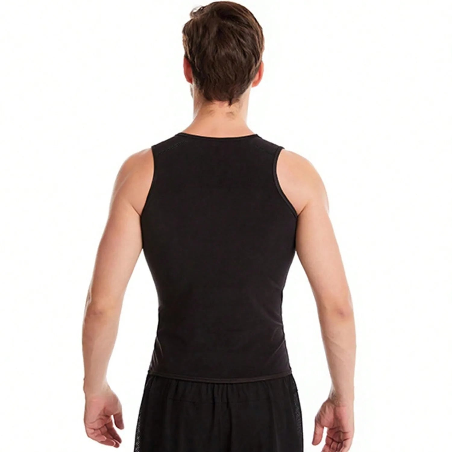 Sauna Shirt for Men, Short Sleeve Sauna Sweat Body Shaper Mens Sauna Vest Gym Exercise Tank Top
