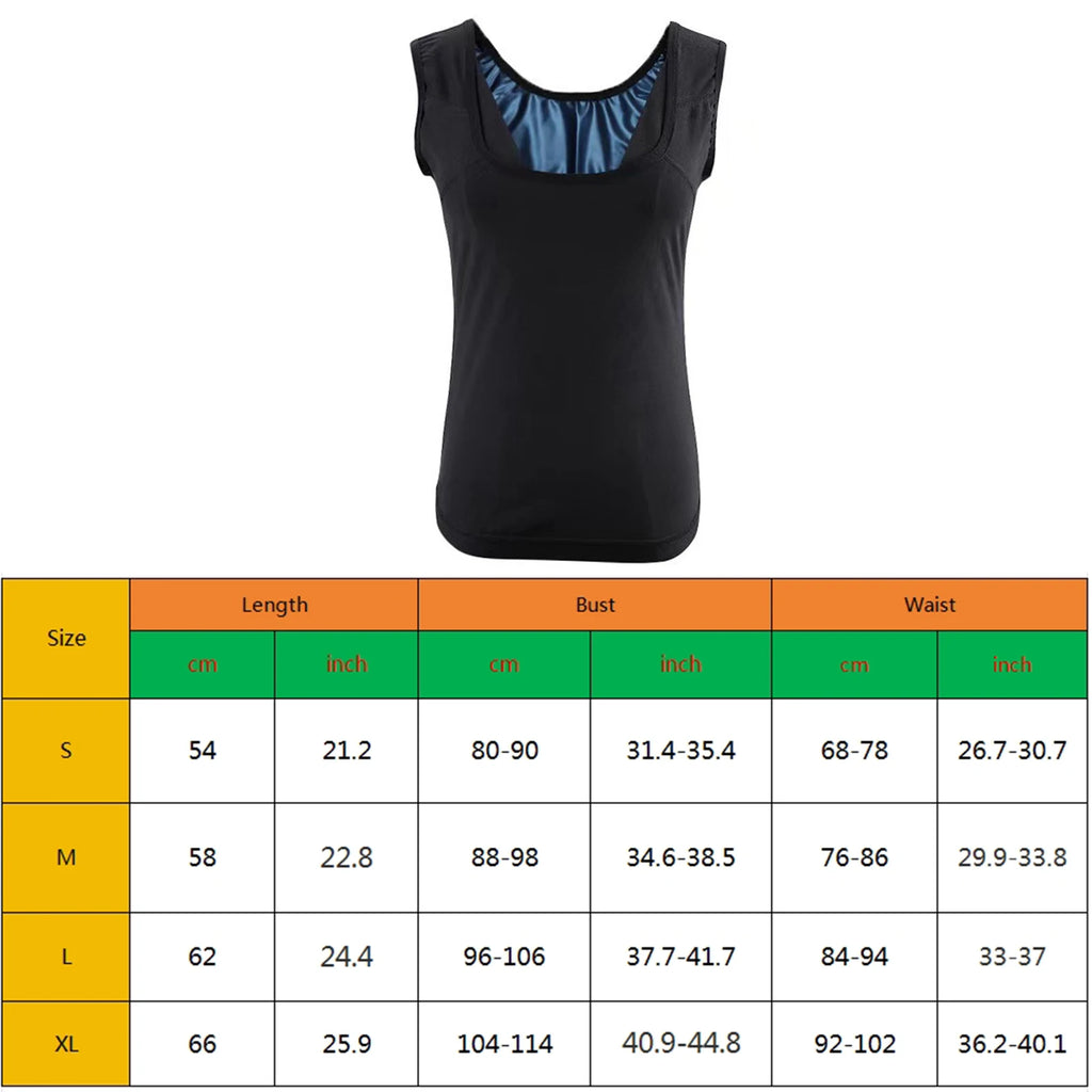 Sauna Suit Sweat Waist Trainer Vest for Women Sweat Workout Tank Top Shaper