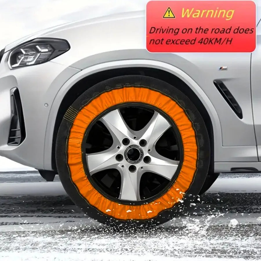 1Pair Car Winter Wheel Chain Snow Socks Emergency Anti-Skid Tire Cover Off-Road SUV Tire Safety Anti-Slip Sock Car Accessories