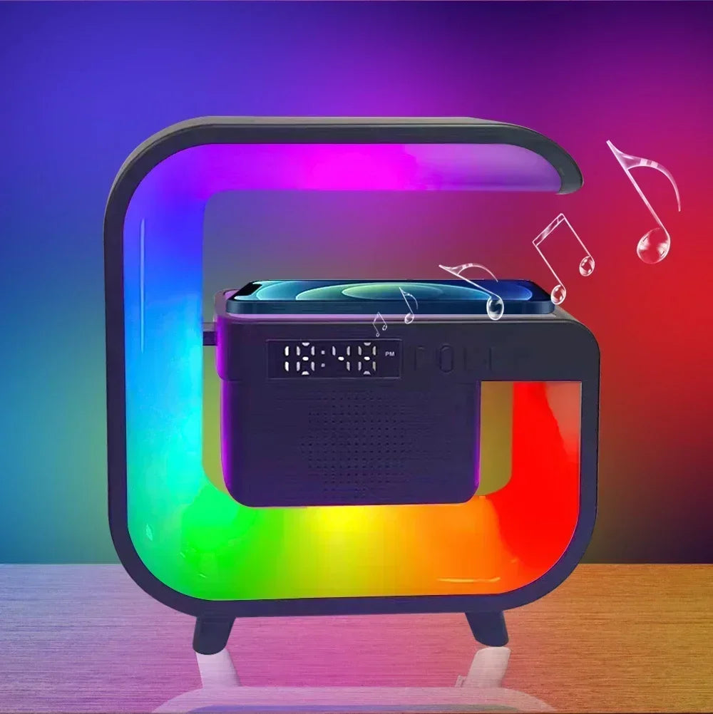 Ασύρματoς Φορτιστής – RGB Φωτισμός, Ηχείο, Βάση