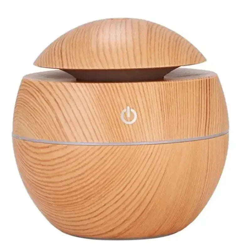 Mini Home Wood Grain Air Humidifier USB Ultrasonic Cool Mist Sprayer Essential Oil Fragrance Electric Air Aroma Diffuser Purifie