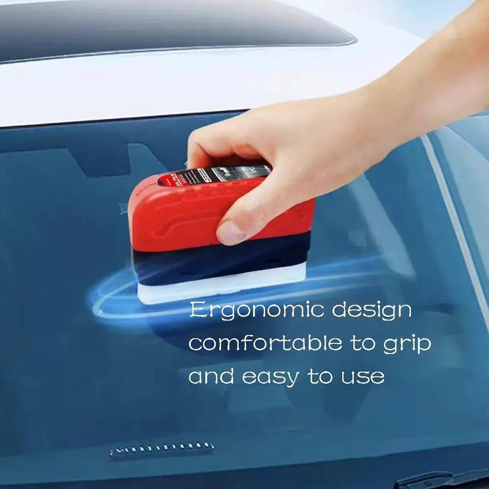 Car windshield oil film remover for rainy days auto window clear vision Hydrophobic coating strong dirt removal cleaning brush