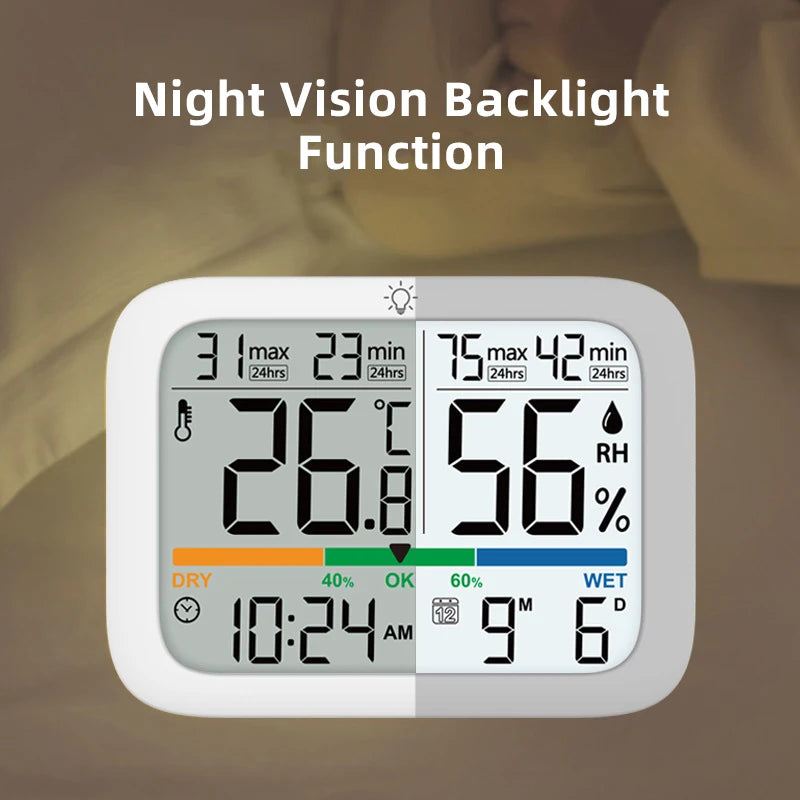 Έξυπνος ηλεκτρονικός μετρητής θερμοκρασίας και υγρασίας