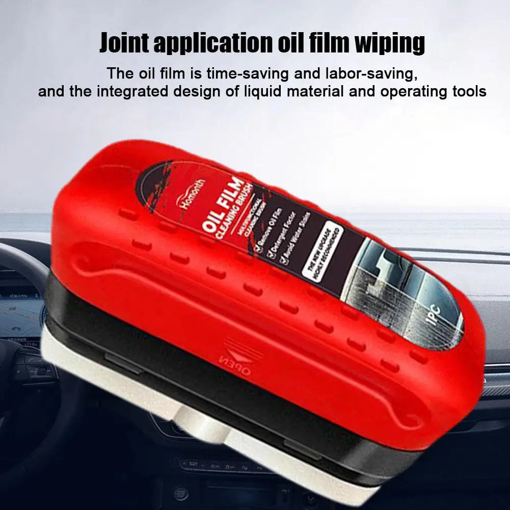 Car windshield oil film remover for rainy days auto window clear vision Hydrophobic coating strong dirt removal cleaning brush