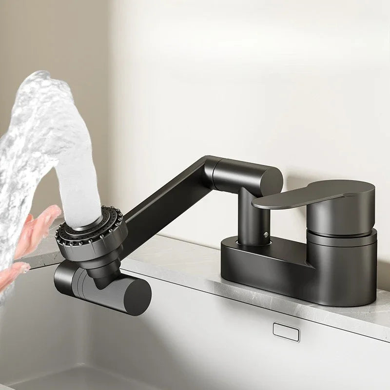 Βρύση διπλής οπής για νιπτήρα μπάνιου