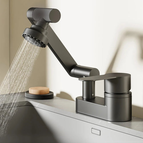 Βρύση διπλής οπής για νιπτήρα μπάνιου