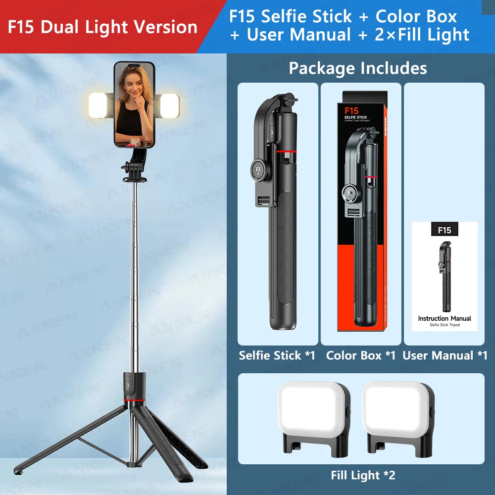 Τρίποδο Selfie Stick F15 με τηλεχειριστήριο Bluetooth