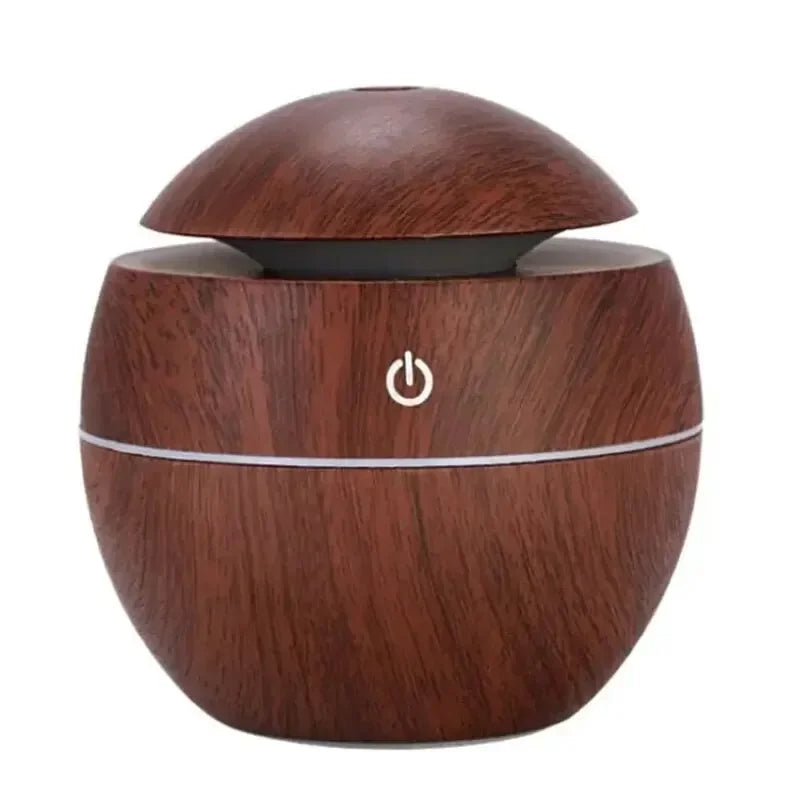 Mini Home Wood Grain Air Humidifier USB Ultrasonic Cool Mist Sprayer Essential Oil Fragrance Electric Air Aroma Diffuser Purifie
