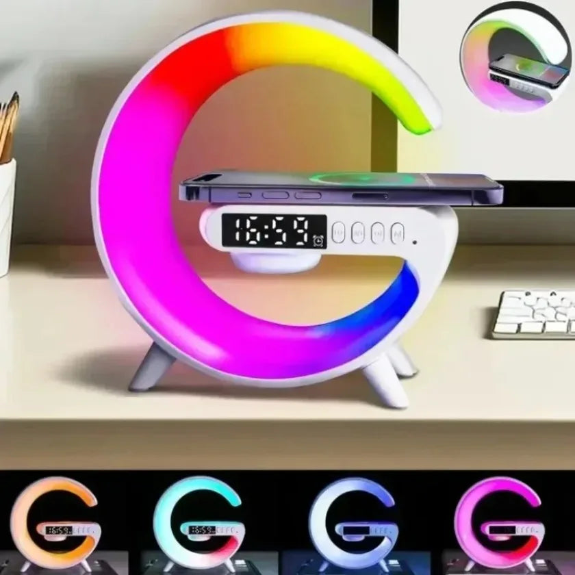 Ασύρματoς Φορτιστής – RGB Φωτισμός, Ηχείο, Βάση