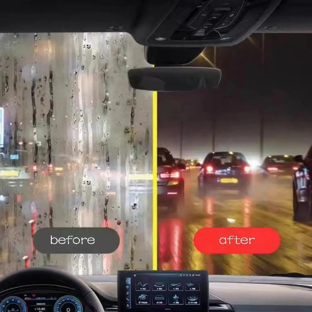 Car windshield oil film remover for rainy days auto window clear vision Hydrophobic coating strong dirt removal cleaning brush