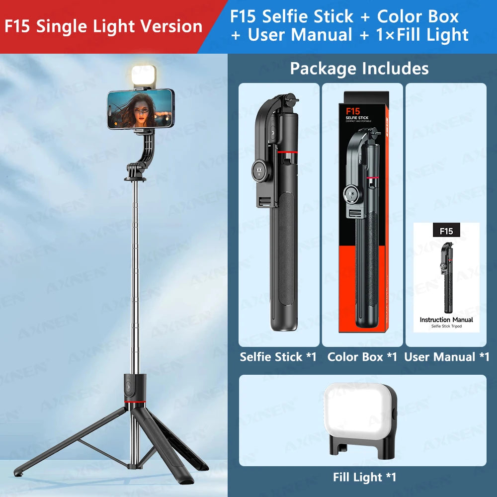 Τρίποδο Selfie Stick F15 με τηλεχειριστήριο Bluetooth