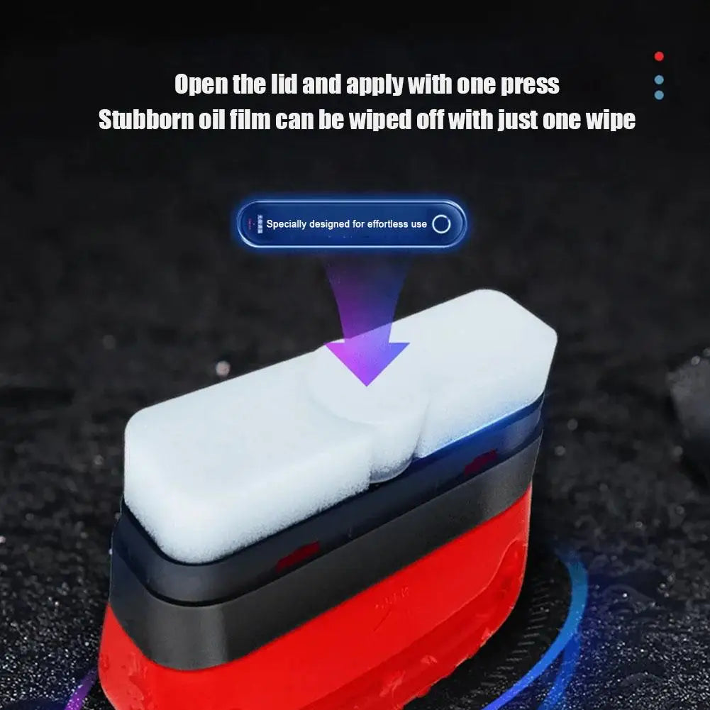 Car windshield oil film remover for rainy days auto window clear vision Hydrophobic coating strong dirt removal cleaning brush