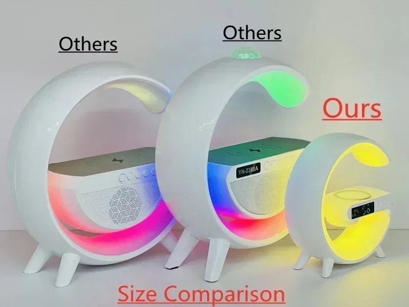 Ασύρματoς Φορτιστής – RGB Φωτισμός, Ηχείο, Βάση