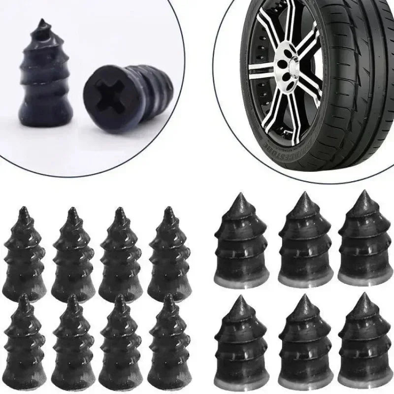 10/30pcs ScrewsVacuum Tyre Repair Nail Tire Puncture  Motorcycle Fitting Set Tubeless Wheel Repair Punctures Kit Patches for Car