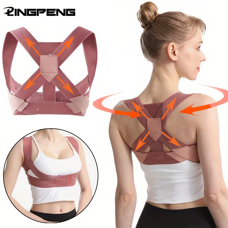Hunchback Corrector for Adults,invisible Posture Correction With Straps, Bent Waist, Chest and Neck Forward Tilt Correction Tool