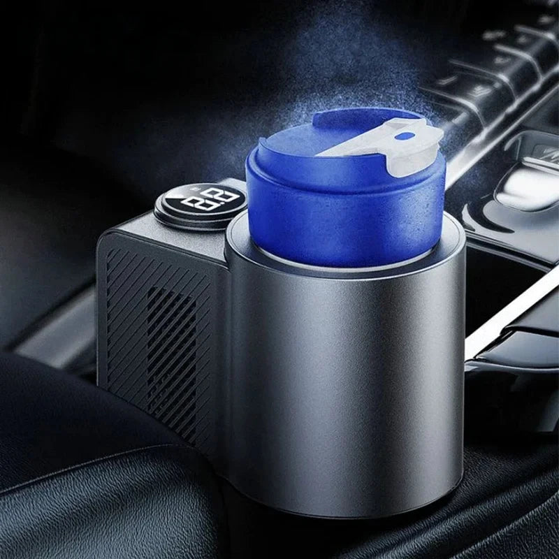 2-in-1 Electric Cooling Heating Cup Beverage Coffee Mug Warmer Cooler Mini Smart Car Refrigerator for Milk Drinks Thermos Cup