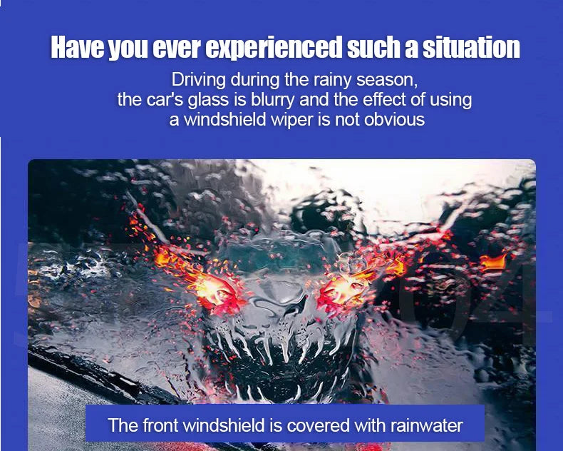 Cars Glass Anti-rain Water Spray Repellent Nano Coating Hydrophobic Waterproof Agent Oil Film Removing Auto Glass Film Agent