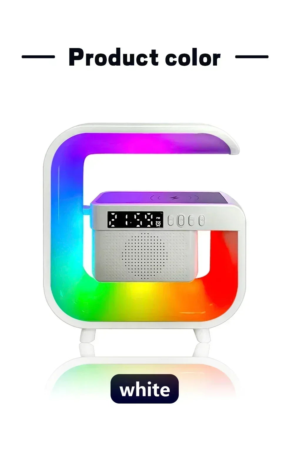 Ασύρματoς Φορτιστής – RGB Φωτισμός, Ηχείο, Βάση