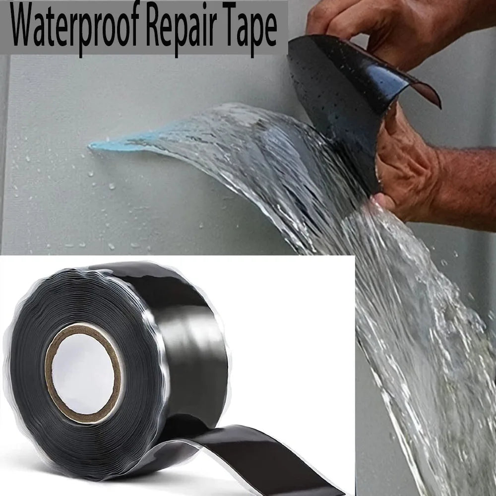 Waterproof Self-Fusing Silicone Tape for Pipe Leak Repair - Highly Elastic, Self-Adhesive Waterproof Tape For Leaks Flex