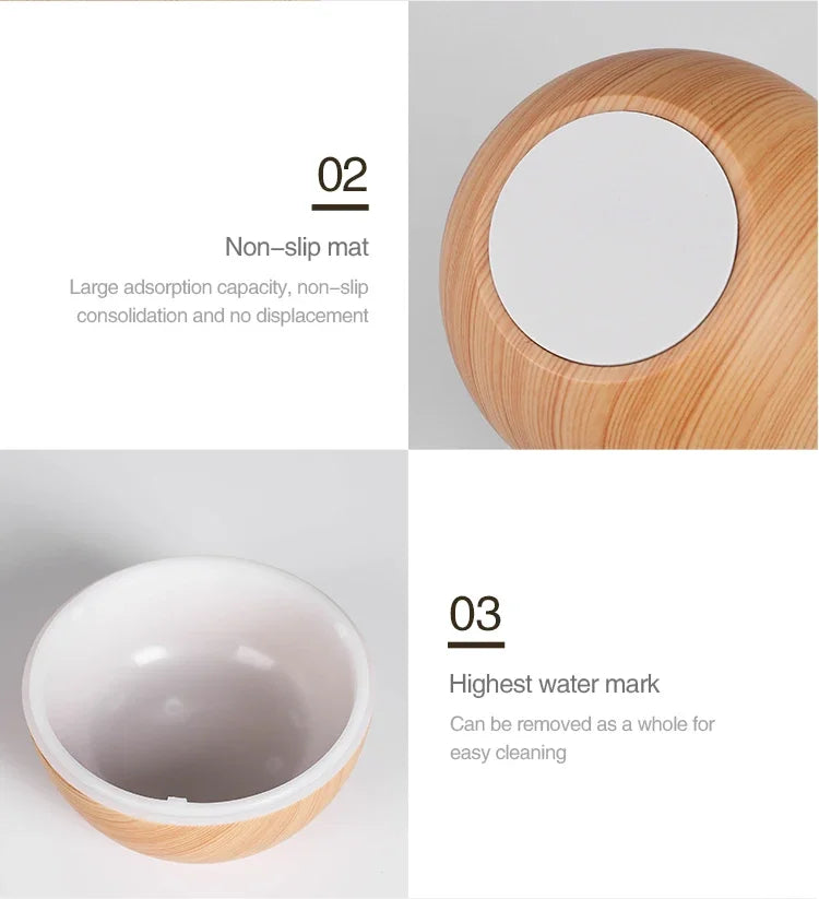 Mini Home Wood Grain Air Humidifier USB Ultrasonic Cool Mist Sprayer Essential Oil Fragrance Electric Air Aroma Diffuser Purifie