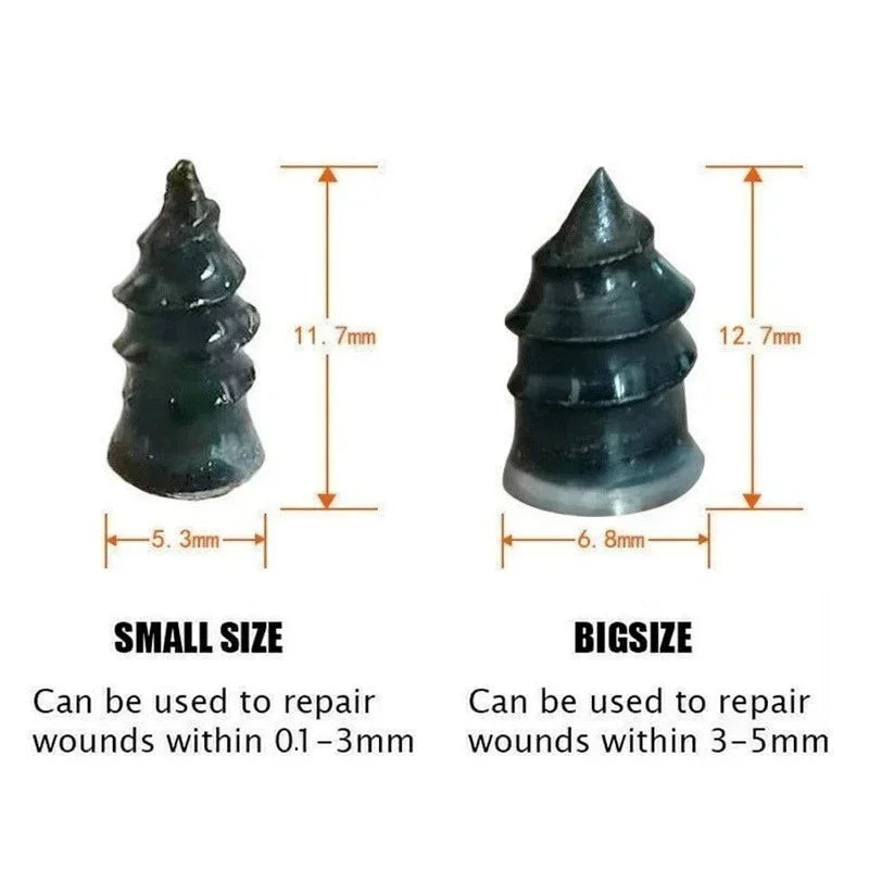 10/30pcs ScrewsVacuum Tyre Repair Nail Tire Puncture  Motorcycle Fitting Set Tubeless Wheel Repair Punctures Kit Patches for Car