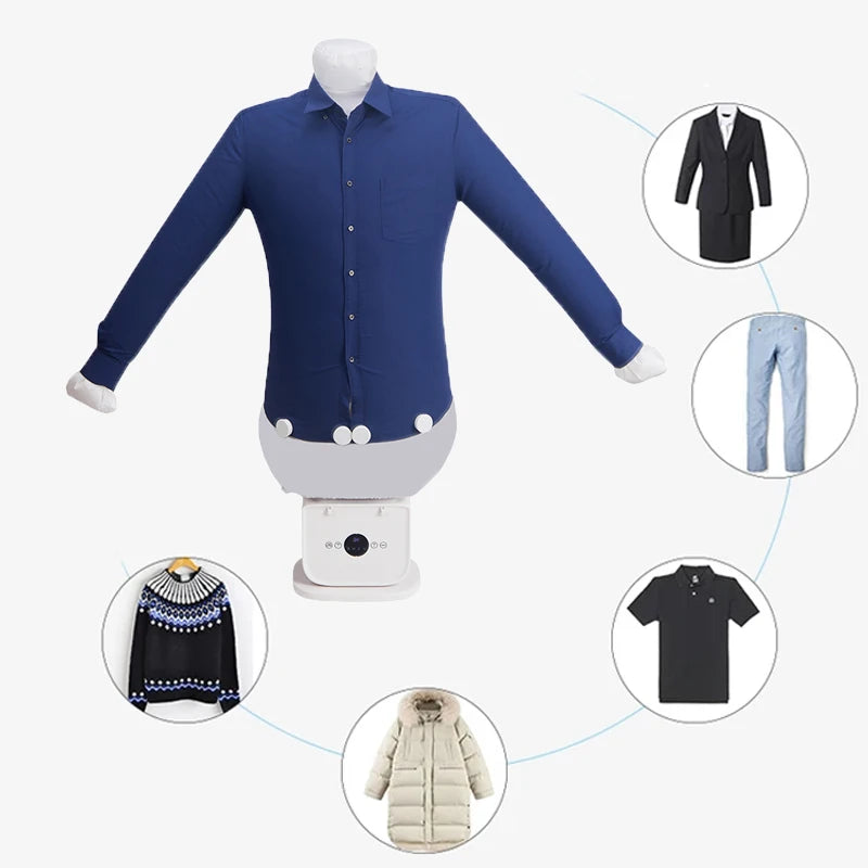 Automatic Clothing Ironing Machine Air Drying Heating Machine Mini Folding Ironing Device Portable Electric Clothes Shoes Dryer