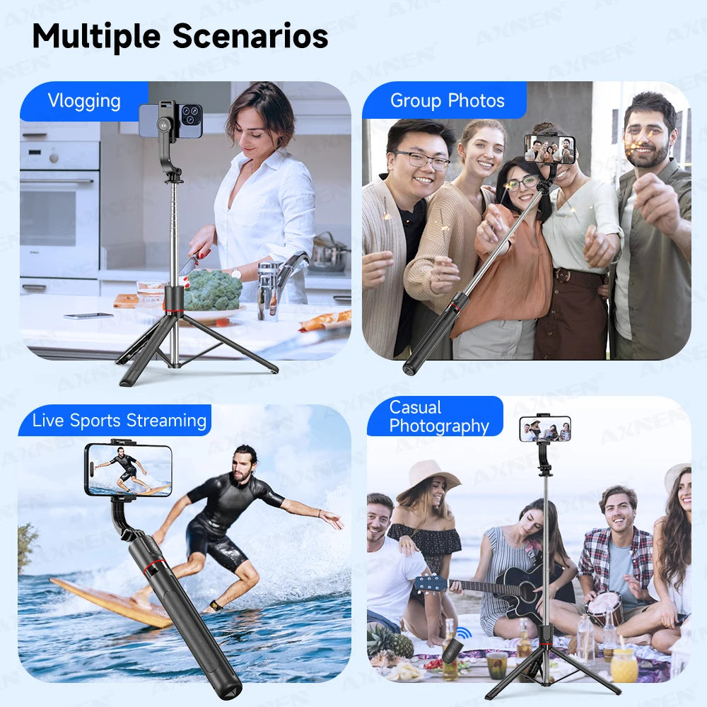 Τρίποδο Selfie Stick F15 με τηλεχειριστήριο Bluetooth