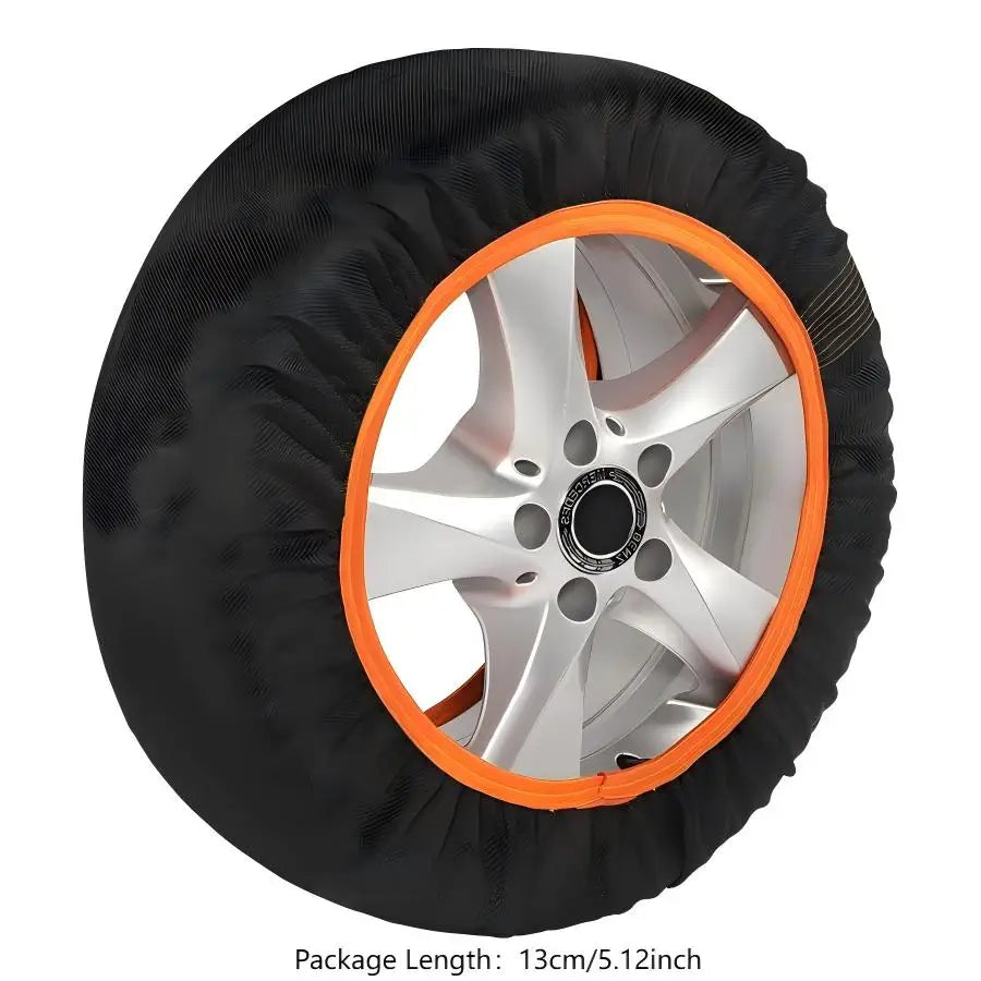 1Pair Car Winter Wheel Chain Snow Socks Emergency Anti-Skid Tire Cover Off-Road SUV Tire Safety Anti-Slip Sock Car Accessories