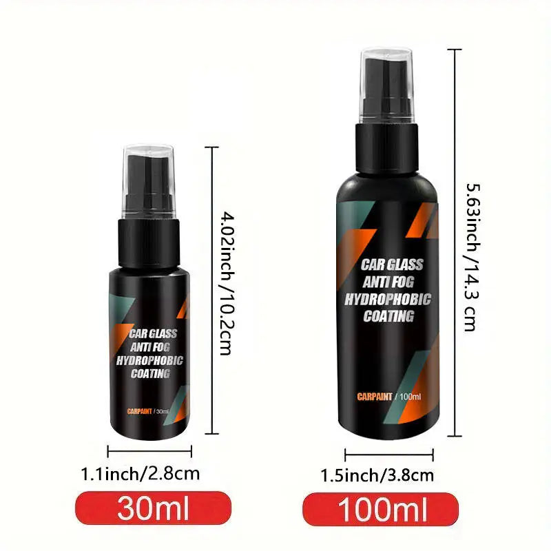 Cars Glass Anti-rain Water Spray Repellent Nano Coating Hydrophobic Waterproof Agent Oil Film Removing Auto Glass Film Agent