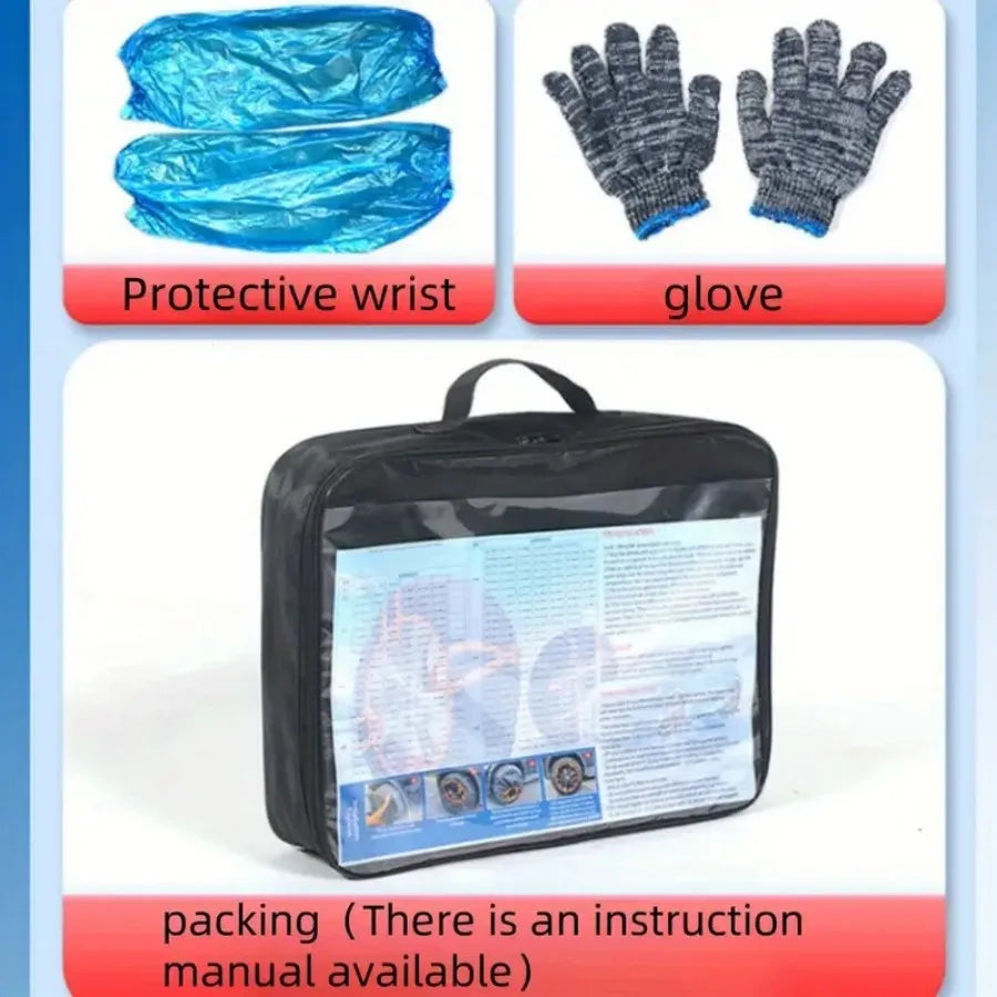 1Pair Car Winter Wheel Chain Snow Socks Emergency Anti-Skid Tire Cover Off-Road SUV Tire Safety Anti-Slip Sock Car Accessories