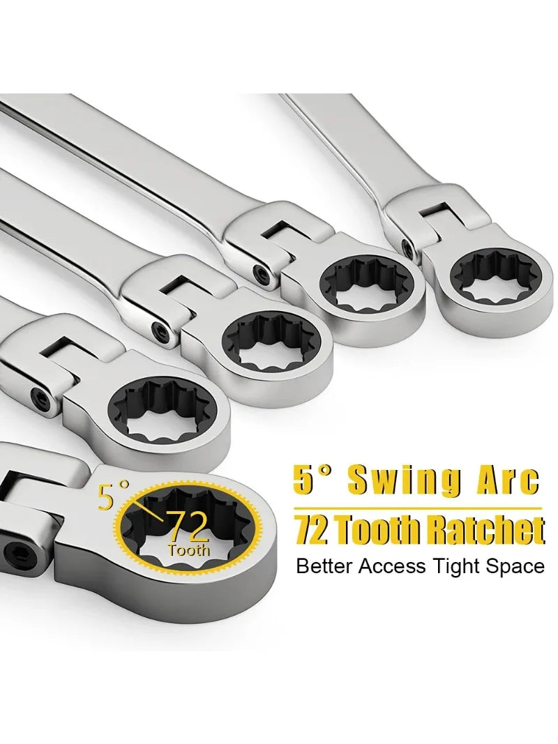 1PCS Activity ratchet wrench Metric 8-17mm Universal Spanners for Car Repair Hand Tools
