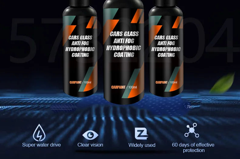 Cars Glass Anti-rain Water Spray Repellent Nano Coating Hydrophobic Waterproof Agent Oil Film Removing Auto Glass Film Agent