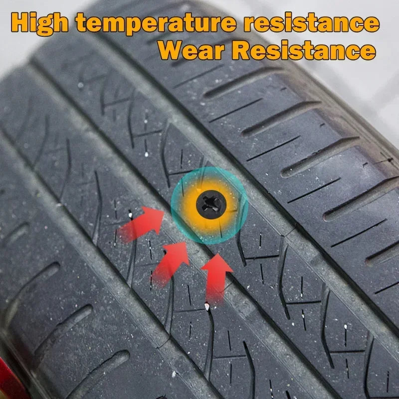 10/30pcs ScrewsVacuum Tyre Repair Nail Tire Puncture  Motorcycle Fitting Set Tubeless Wheel Repair Punctures Kit Patches for Car